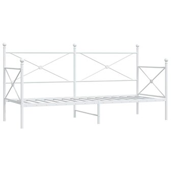 Slaapbank zonder matras 80x200 cm staal wit 2