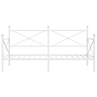 Slaapbank zonder matras 100x190 cm staal wit 5
