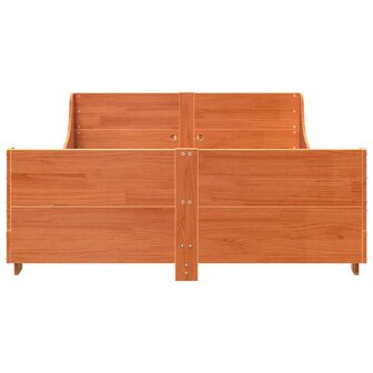 Bed met matras massief grenenhout wasbruin 140x190 cm 4