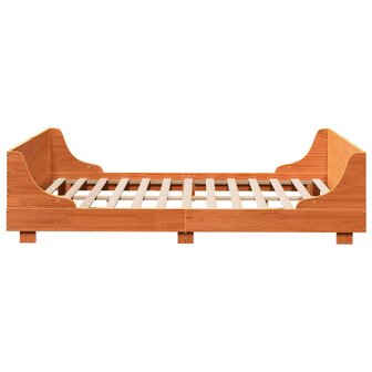 Bed met matras massief grenenhout wasbruin 140x190 cm 5