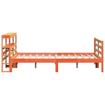Bed met matras massief grenenhout wasbruin 140x190 cm 7