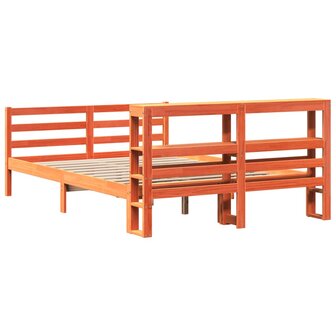 Bed met matras massief grenenhout wasbruin 140x190 cm 8