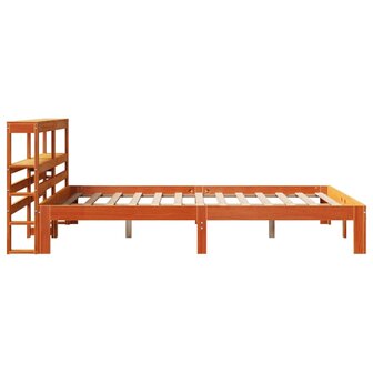 Bed met matras massief grenenhout wasbruin 140x190 cm 7