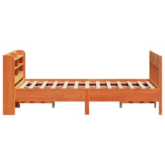 Bed met matras massief grenenhout wasbruin 140x190 cm 5