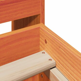 Bed met matras massief grenenhout wasbruin 140x190 cm 9