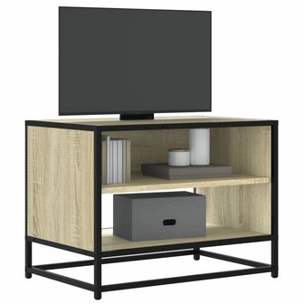 Tv-meubel 61x40x46 cm bewerkt hout metaal sonoma eikenkleurig 1