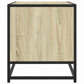Tv-meubel 61x40x46 cm bewerkt hout metaal sonoma eikenkleurig 5