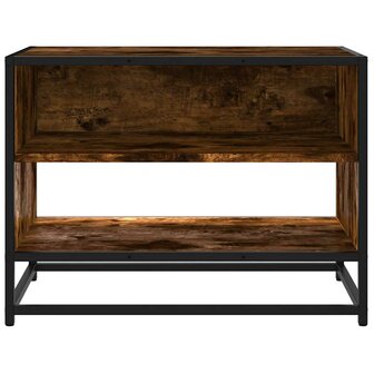 Tv-meubel 61x40x46 cm bewerkt hout metaal gerookt eikenkleurig 4