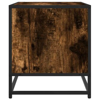 Tv-meubel 61x40x46 cm bewerkt hout metaal gerookt eikenkleurig 5