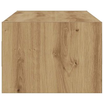 Tv-meubel met LED-verlichting 100X35,5x25 cm artisanaal eiken 8