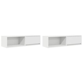 Tv-meubelen 2 st 100x31x25,5 cm bewerkt hout wit 2