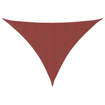Zonnescherm driehoekig 2,5x2,5x3,5 m oxford stof terracotta 2