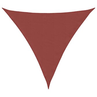 Zonnescherm driehoekig 3,6x3,6x3,6m oxford stof terracottakleur  2