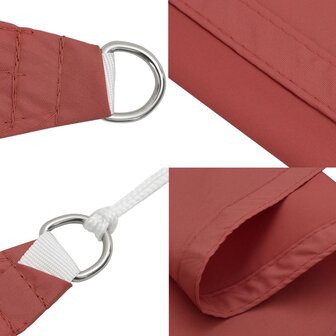 Zonnescherm driehoekig 3,6x3,6x3,6m oxford stof terracottakleur  6