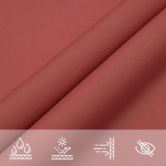 Zonnescherm driehoekig 3,6x3,6x3,6m oxford stof terracottakleur  7