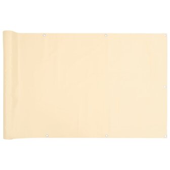 Balkonscherm 700x120 cm PVC cr&egrave;mekleurig 2