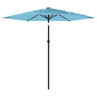 Parasol met stalen paal 223x223x213 cm blauw 4