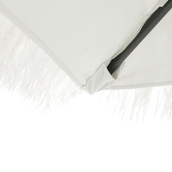 Parasol met stalen paal 223x223x213 cm wit 7