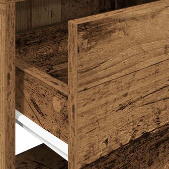 Nachtkastje met lade 51x31x47 cm oud houtkleurig 8