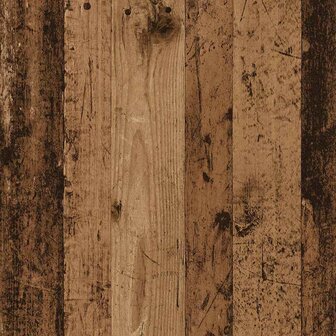 Nachtkastje met lade 51x31x47 cm oud houtkleurig 9