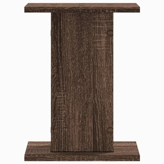 Plantenstandaards 2 st 30x30x40 cm bewerkt hout bruin eiken 4