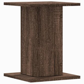 Plantenstandaards 2 st 30x30x40 cm bewerkt hout bruin eiken 7