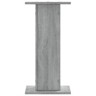 Plantenstandaards 2 st 30x30x60 cm bewerkt hout grijs sonoma 6