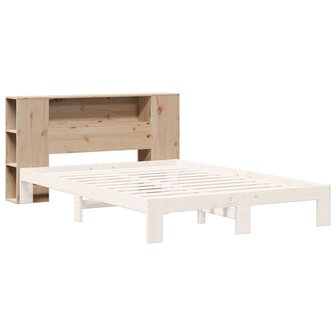 Hoofdbord met opbergruimte 140 cm massief grenenhout 7