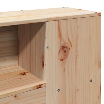 Hoofdbord met opbergruimte 140 cm massief grenenhout 8