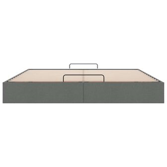 Bedframe zonder matras 200x200 cm stof donkergrijs 7