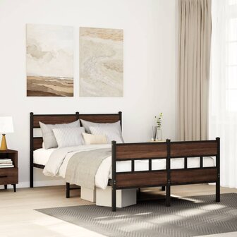 Bedframe met hoofdbord en voetbord zonder matras 120x190 cm 1