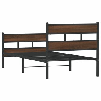 Bedframe met hoofdbord en voetbord zonder matras 120x190 cm 6