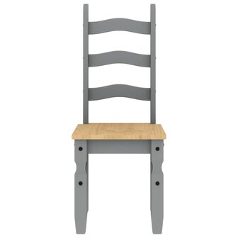 5-delige Eetset Panama massief grenenhout grijs 8