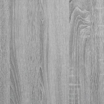 3-delige Eettafel en bankenset bewerkt hout grijs sonoma eiken 9