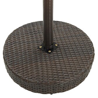 Tuintafel 75,5x106 cm poly rattan bruin 3