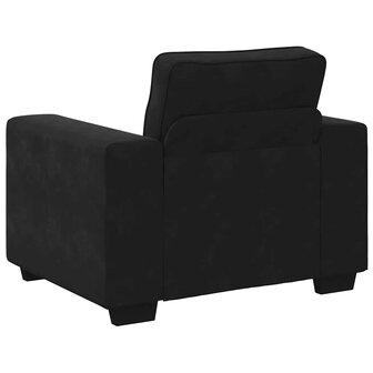 Fauteuil 60 cm fluweel zwart 6