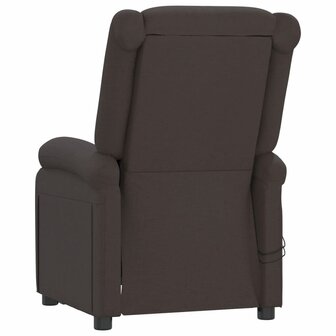 Massagestoel elektrisch verstelbaar stof donkerbruin 6