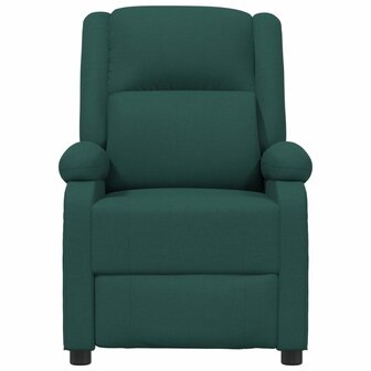 Massagestoel elektrisch verstelbaar stof donkergroen 4