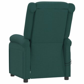 Massagestoel elektrisch verstelbaar stof donkergroen 6