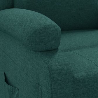Massagestoel elektrisch verstelbaar stof donkergroen 9