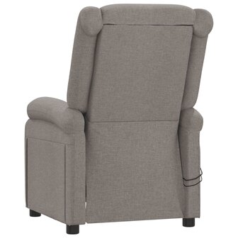 Massagestoel elektrisch stof taupe 6