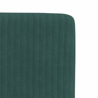 Eetkamerstoelen 2 st fluweel donkergroen 7