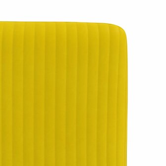 Eetkamerstoelen 2 st fluweel geel 7