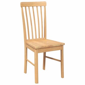Eetkamerstoelen met kussens 2 st massief hout rubber 4