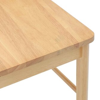 Eetkamerstoelen met kussens 2 st massief hout rubber 8