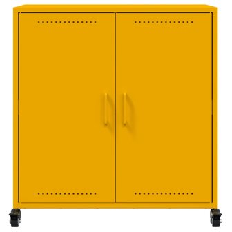 Dressoir 68,5x39x72 cm staal mosterdgeel 6