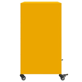 Dressoir 68,5x39x72 cm staal mosterdgeel 7