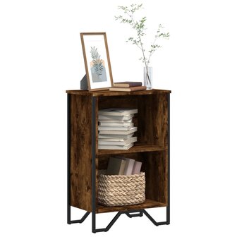 Boekenkast 50x31x74,5 cm bewerkt hout gerookt eikenkleurig 1