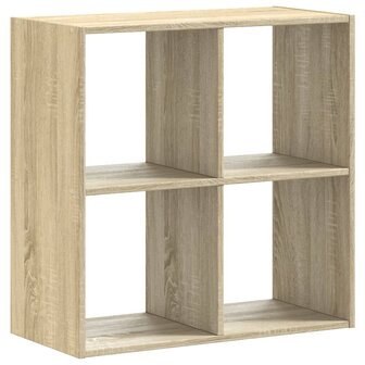 Boekenkast 68,5x32x68,5 cm bewerkt hout sonoma eikenkleurig 6