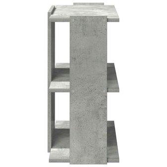 Boekenkast 3-laags 60x30x60 cm bewerkt hout betongrijs 5